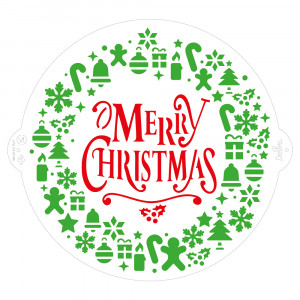 Sablon Plastic Decor Top, Christmas model, Ø 25 cm - Img 1