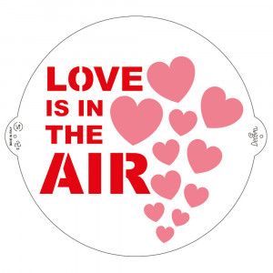 Sablon Plastic Decor Top, Model Love, Ø 25 cm - Img 1