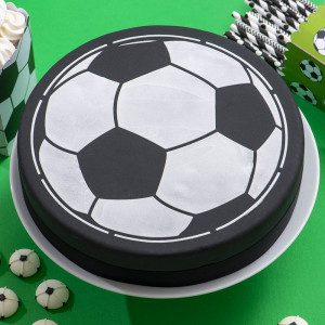 Sablon Plastic Decor Top, Model Minge Fotbal, Ø 25 cm - Img 2