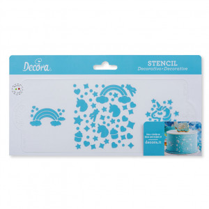 Sablon Plastic Lateral Decor Unicorn, 25 x 10 cm - Img 3