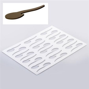 *Sablon Silicon 24 dec. chocolate Design, 39x29 cm - Img 2
