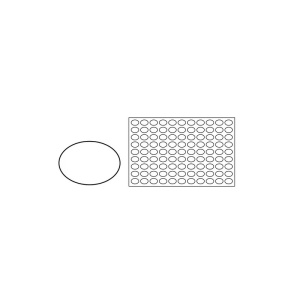 Sablon Silicon Coacere, Model Oval 96 forme, 60x40cm - Img 2