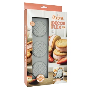 Set 2 Forme Silicon Biscuiti 2 Modele 2.87 - 3 x 1.65 - 1.75 x H 0.1 - 3.5 cm, 6 cavitati - Img 1