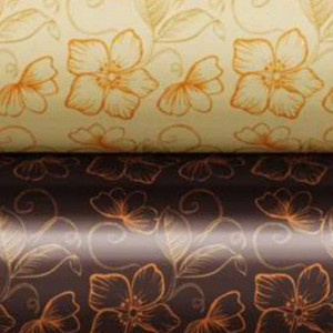 Set 24 Folii Transfer Ciocolata 4 Modele Flori si Fluturi 30 x 40 cm - Img 2