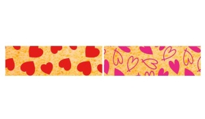 Set 24 Folii Transfer Decor Produse Coapte Model Inimi, 30 x 40 cm - Img 3