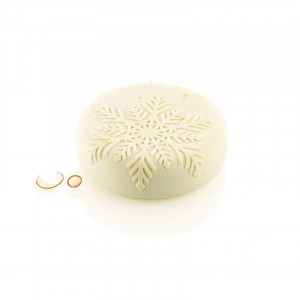 Silicon Cake Tin 3D Snowflakes Ø 17 x H 5.3 cm, 1100 ml