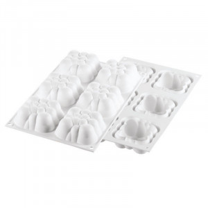 Silicon Cloud 3D shape 7.1 x 7.1 x h 3.4 cm, 6 cavities (CLOUD 120) - Img 2