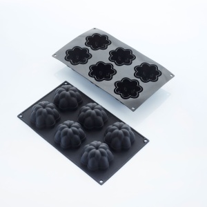 Silicon Dahlia mould 7.1 x 7 x H 4.3 cm, 6 cavities, 110 ml - Img 3