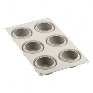Silicon Dot mould Ø 7 x H 3 cm, 6 cavities x 90 ml - Img 2