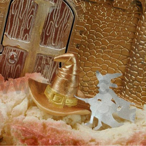 Silicon Halloween Halloween mould - 3D Witch's Hat, Ø 7 x H 5.8 cm - Img 2