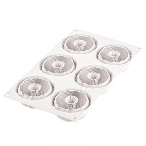Silicon Intreccio forma Ø 7,5 x H 3,5 cm, 6 üreg, 105 ml - Img 3
