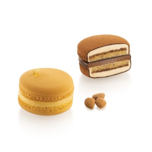 Silicon Macaron mould Ø 6.5 x H 4 cm, 8 cavities x 110 ml