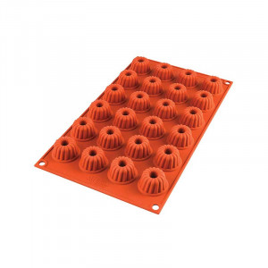 Silicon Mini Gugelhuph mould Ø 3.5 x H 2 cm, 24 cavities (SF232) - Img 1