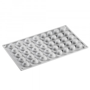 Silicon mould Gourmand Mushrooms 2.8 x 2.9 x H 2.7 cm, 40 cavities - Img 2