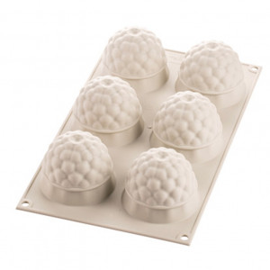Silicon mould Ø 6.5 x H 5.5cm, 6 cavities x 115 ml - Img 2