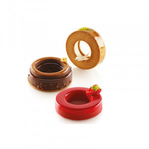 Silicon Ring mould Ø 8.5/5 x h 1.8 cm, 6 cavities (2 moulds) - Img 4