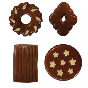 Silicon Snack Silikomart Biscuit 4.9 x 2.9 x H 6.8 cm, 16.1 ml, 8 cavities (SCG25) - Img 3