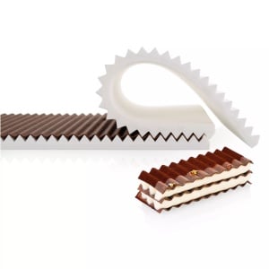 Silicon Zig Zag sütőforma, 30 x 20 x H 1,3 cm, 2 db-os készlet
