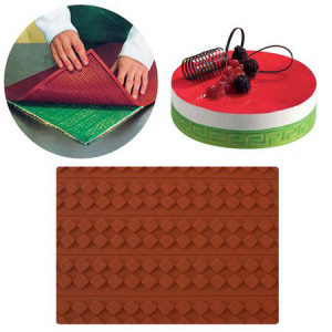 Silicone Mats Decor Relief Relief Pattern Squares, 60x40cm - Img 3