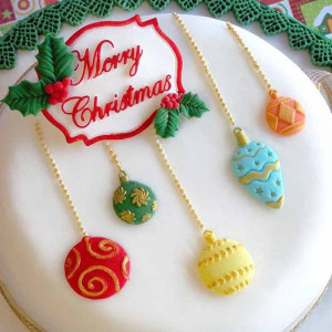 Silicone mould Ilex leaves Christmas Katy Sue Ø 2.6 - 5.4 cm, 3 decorations - Img 5
