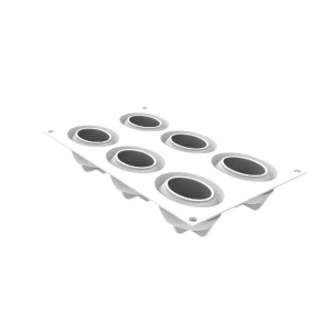 Silicone mould Nebula 85, 7.5 x 5.2 x H 4.7 cm, 6 cavities x 85 ml - Img 4