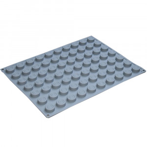 Silicone mould Table Pieces, Mignon Ø 2.5 cm x h 1 cm, 5.5 ml, 70 cavities - Img 2