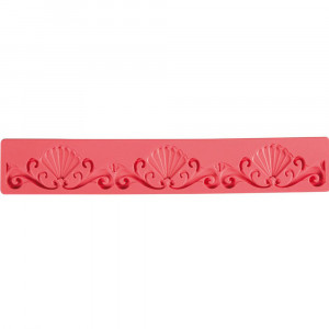 Silicone moulding lace border, 28.5x3.8cm - Img 1