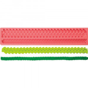 Silicone moulding lace border, L 28.5 cm - Img 1
