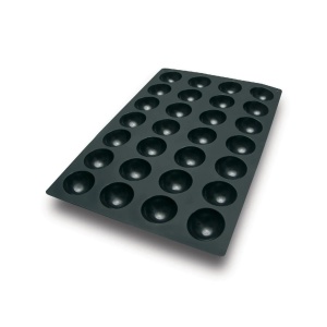 Silicone Semi-spherical mould Single-portion Ø 7.9 x H 3.5 cm, 28 cavities, 90 ml ( SQ003) - Img 3