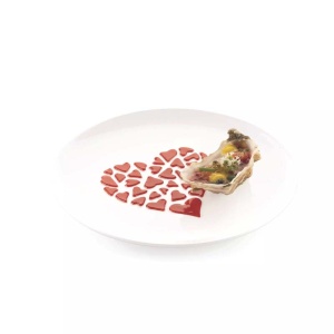 Silikomart Silicone mould NaturaE Decor Heart 10 x 9.8 cm, Set 2 pieces - Img 4