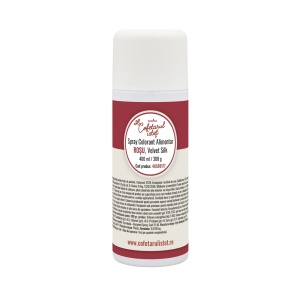 SPRAY VELVET VELVET Silk - червен хранителен оцветител 400 ml