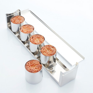 Stainless Steel Baking Tin New York Roll Cylinder, Ø 6 x H 6 cm, vol. 170 ml - Set of 5 pcs - Img 3