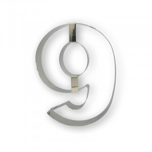 Stainless steel branch, 9 digit, Ø20xH4cm - Img 1