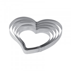 Stainless Steel Heart Branch, 17x16xH2cm