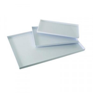 Storage and Storage Tray 40 x 26 x H 2 cm, White Plastic Material - Img 2