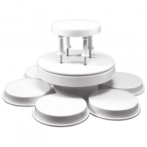 Suport Tort / Bufet Model Daisy, 8 Platouri, Ø 90 x H 45 cm - Img 1