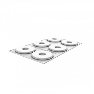 Szilikon forma Decor Top/Insertion Tutu Ø 7,5 x H 0,8 cm, 6 üreg, 24 ml - Img 3