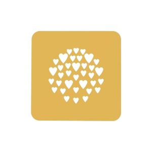 Szilikon forma Silikomart NaturaE Decor Heart Ø 10 x H 0,1 cm, 2 db-os készlet - Img 2