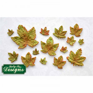 Szilikon levél forma, 13 tárgyak Ø 1,1 - 3,7 cm - Img 2
