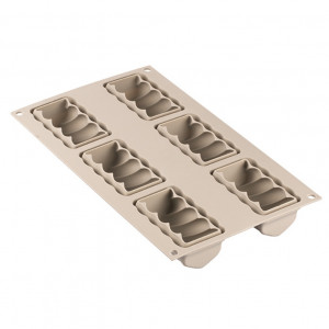 Szilikon Swing forma 8 x 4,5 x H 3,5 cm, 6 üreg x 95 ml - Img 2