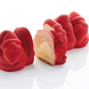 Szilikon tortaforma 3D Mikulás 25,4 x 10,3 x H 10 cm, 1300 ml - Img 3