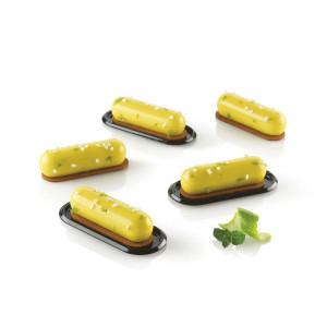 Szilikon ujjformák, 8 x 2,2 x H 2,2 cm, 12 üreg + vágó + 12 tálca, 30 ml