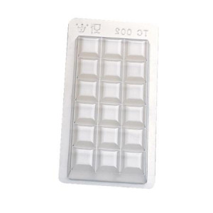 Tablete Ciocolata 15 x 7 x H 1 cm - Matrite plastic 5 buc, 100 gr - Img 2