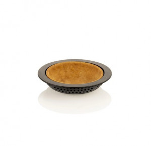 Tarte 3D kerek kerek ovális szegélyek Ø8xh2cm - hőre lágyuló réz mikroperforált, 6 darabos készlet - Img 5