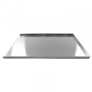 Tava Aluminiu Neperforat - 3 Margini, 60 x 40 x H 2 cm - Img 2