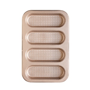 Tava Baghete Perforata - 4 Cavitati 33.6 x 22 x H 3 cm, Metal Antiaderent