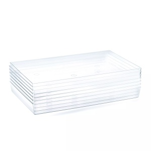 Tava cu Capac Transparent 60 x 40 x H 5.5 cm, pentru Stocare si Depozitare, Policarbonat - Img 5