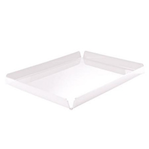 Tavita Margini Drepte, Plexiglas Alb, 40.7 x 31 x H 2 cm - Img 1