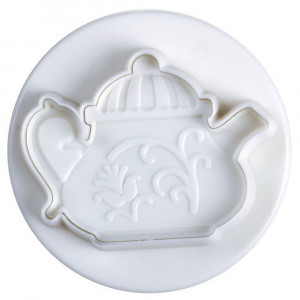 Tea Time - Plastic Cutters with Extractor Ø 6 cm, Set 3 pcs - Img 3