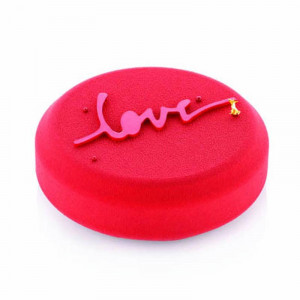 Комплект силиконови формички Love Ø 12 x H 3,5 cm, 360 ml + подложки Love - Img 1